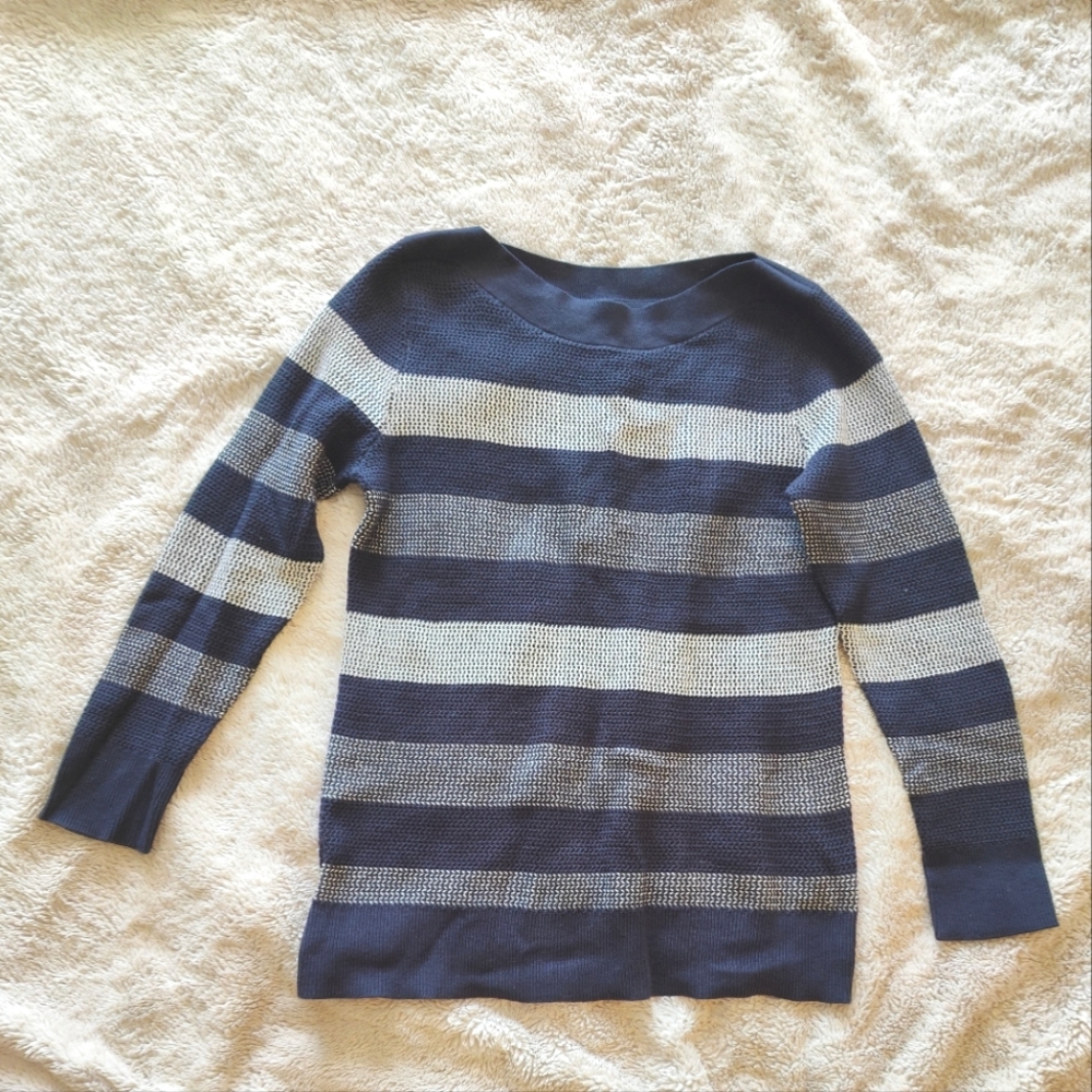 NWT Market & Spruce Tawnee Cotton Blend Waffle Stitch Sweater